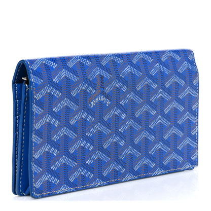 Goyard Goyardine Richelieu Wallet Sky Blue 3 of 8