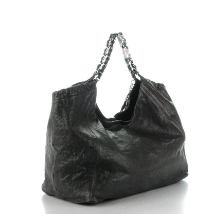Chanel Distressed Caviar XL Coco Cabas Black 3 of 9