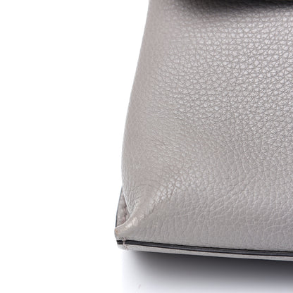 Gucci Cellarius Calfskin Small Bamboo Daily Top Handle Bag Storm Grey 9 of 9