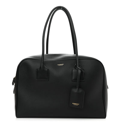 Burberry Grained Calfskin Large Half Cube Bowling Bag Black 1 of 13