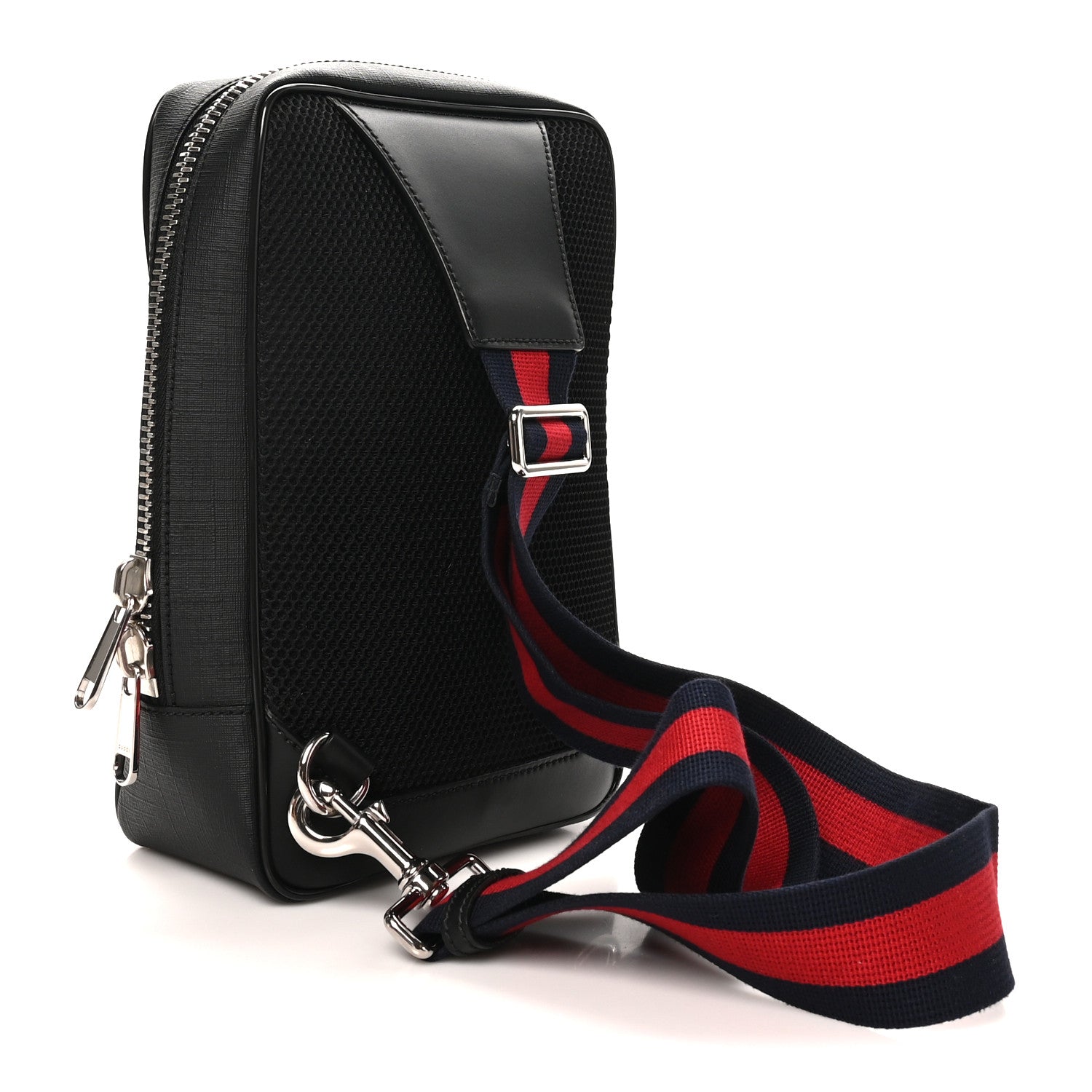 Gucci GG Supreme Monogram Web Belt Bag Black Grey 3 of 10