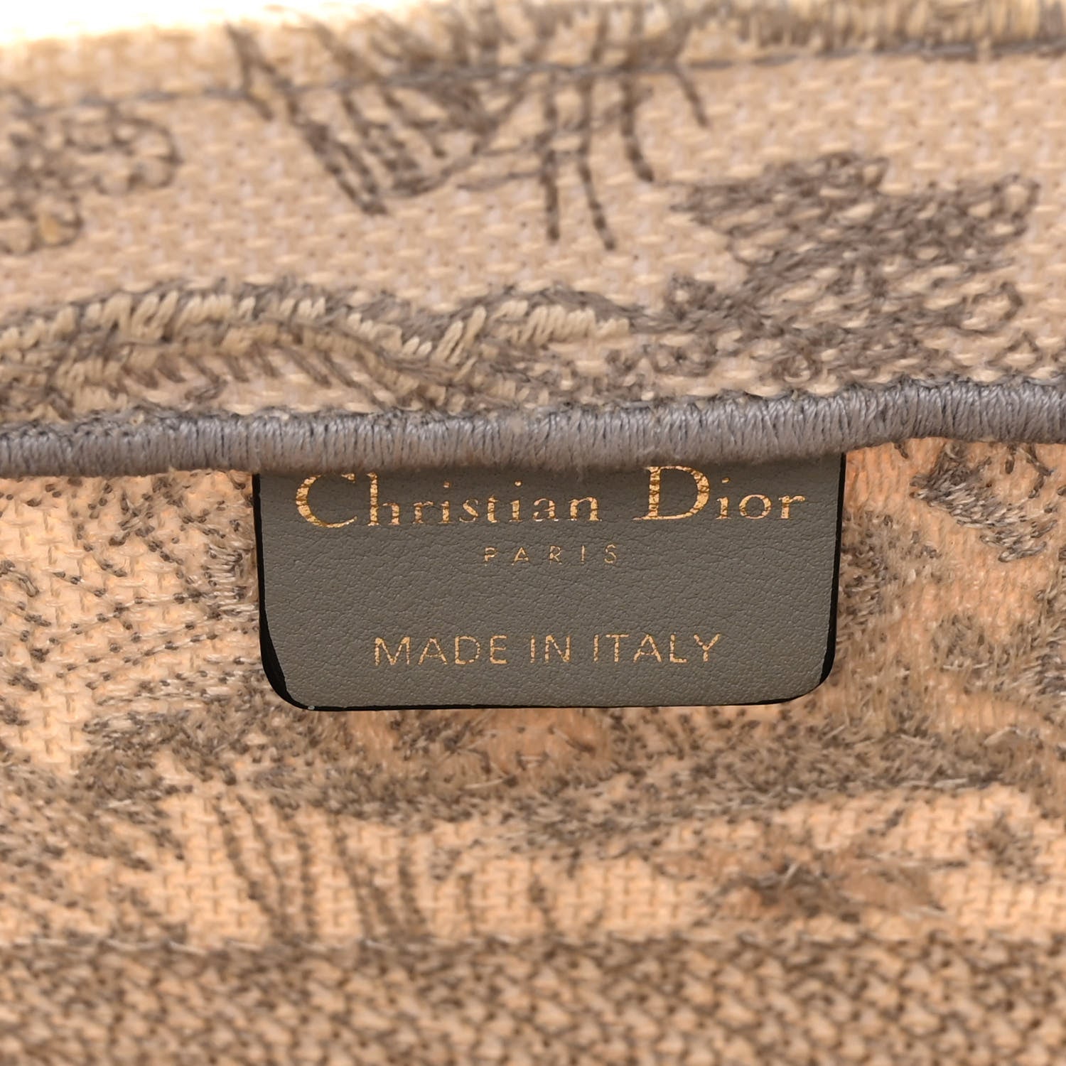 Christian Dior Canvas Embroidered Medium Dioriviera Toile De Jouy Book Tote Gray 6 of 17