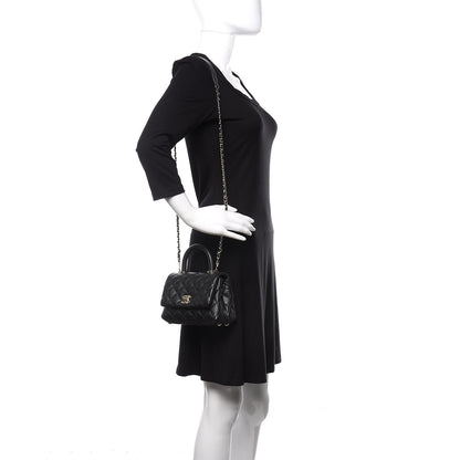 Chanel Caviar Quilted Extra Mini Coco Handle Flap Black 2 of 11