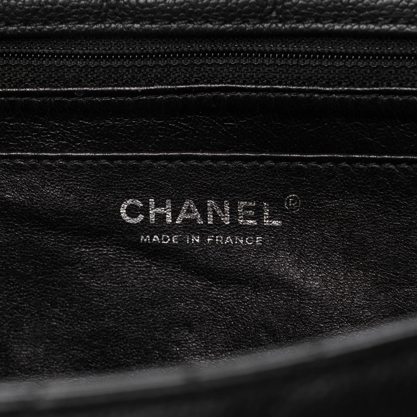 Washed Caviar Quilted Maxi Single Flap Black