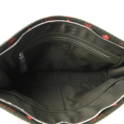 MCM Visetos Large Zip Pouch Winter Moss 5 of 7
