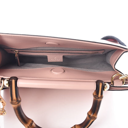Gucci Nappa Bamboo Web Small Nymphaea Top Handle Bag Perfect Pink Mystic White 5 of 10