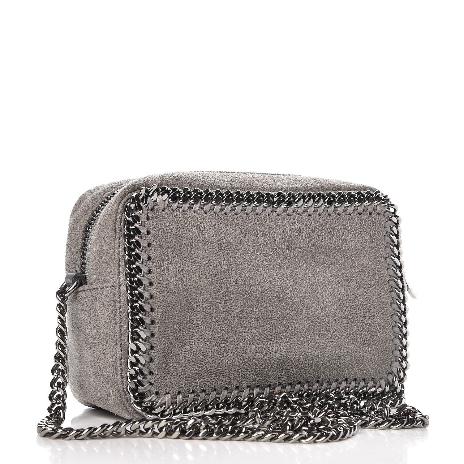 Stella McCartney Shaggy Deer Falabella Crossbody Camera Bag Light Grey 3 of 9