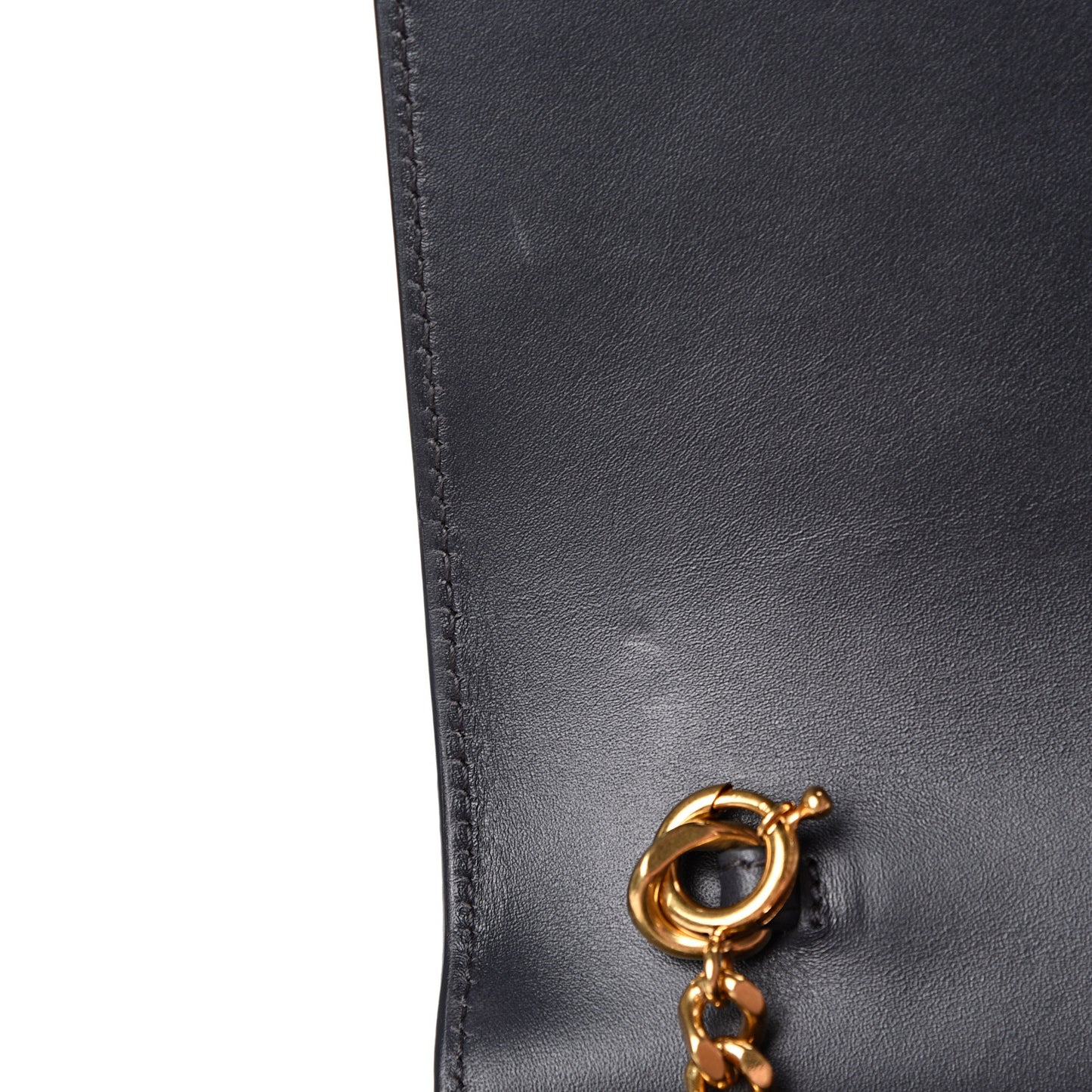 Smooth Calfskin Classic Monogram Kate Tassel Chain Wallet Black