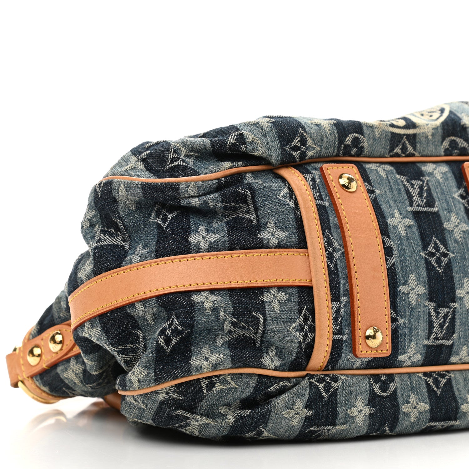 Louis Vuitton Denim Raye Porte Epaule MM 9 of 11