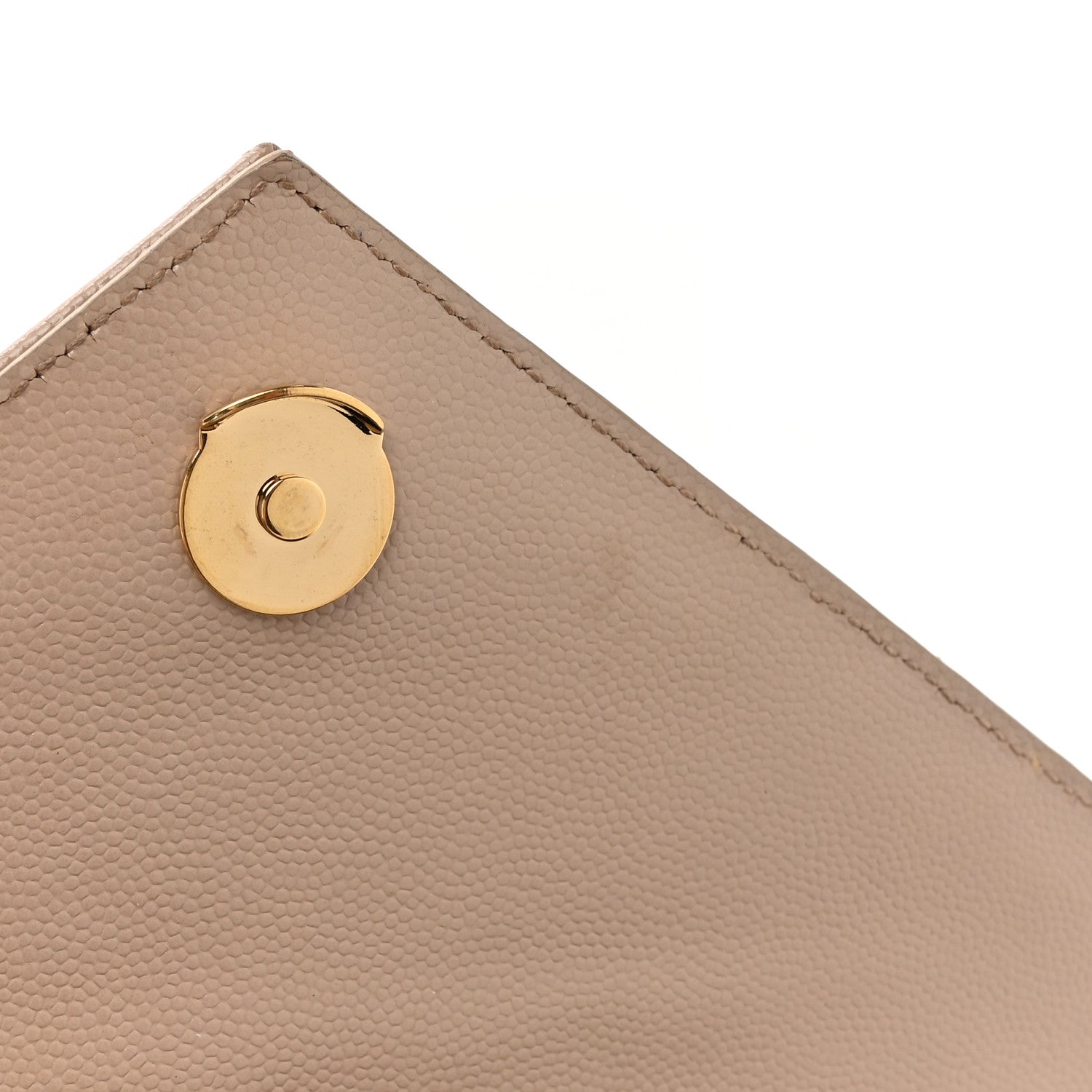 Saint Laurent Grain De Poudre Textured Mixed Matelasse Triquilt Small Monogram Satchel Dark Beige 11 of 16