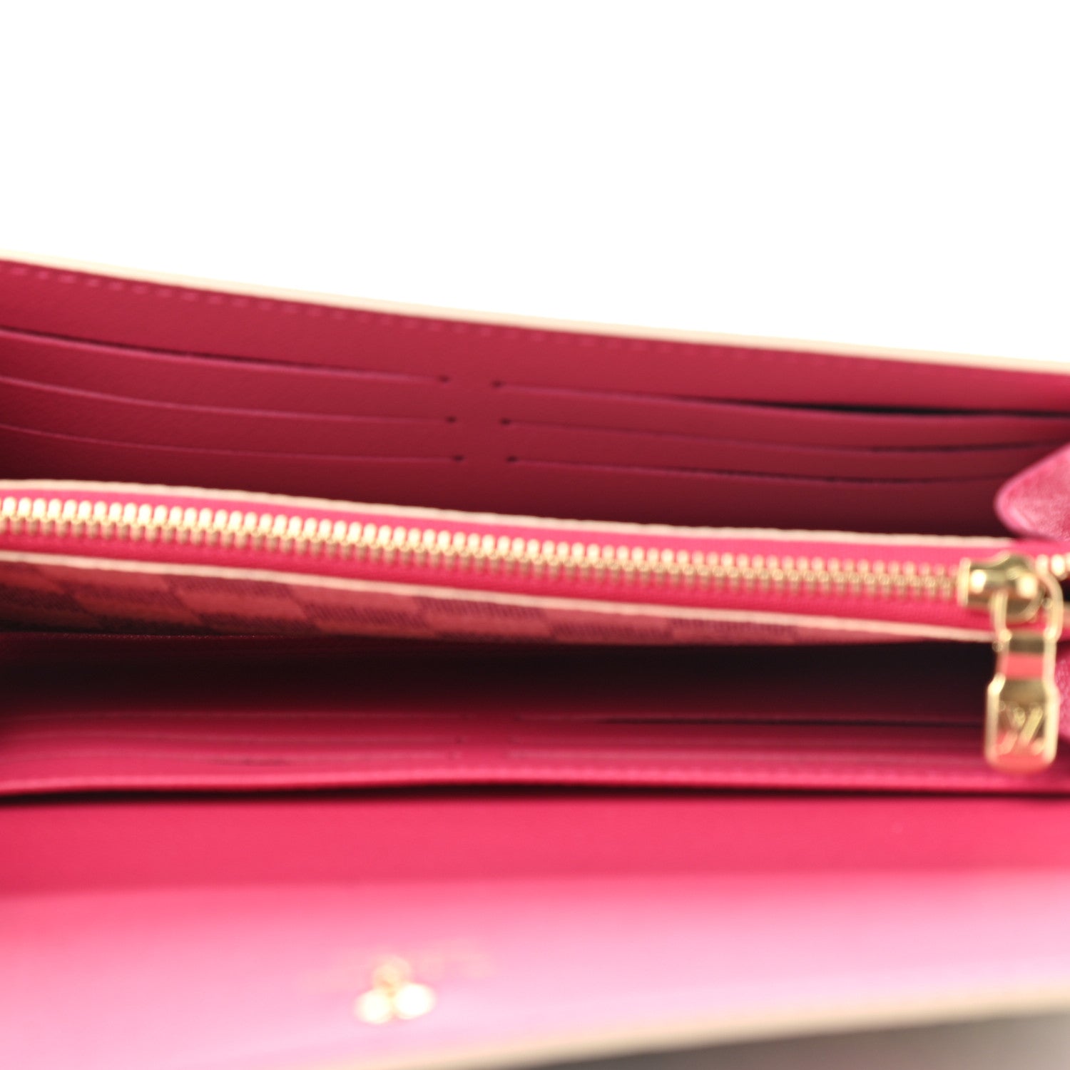 Louis Vuitton Damier Azur 2021 Christmas Animation Hollywood Sarah Wallet Fuchsia 5 of 7