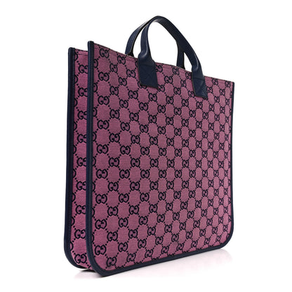 Gucci Monogram Multicolor Small Retro Interlocking G Childrens Tote Pink Blue 3 of 10