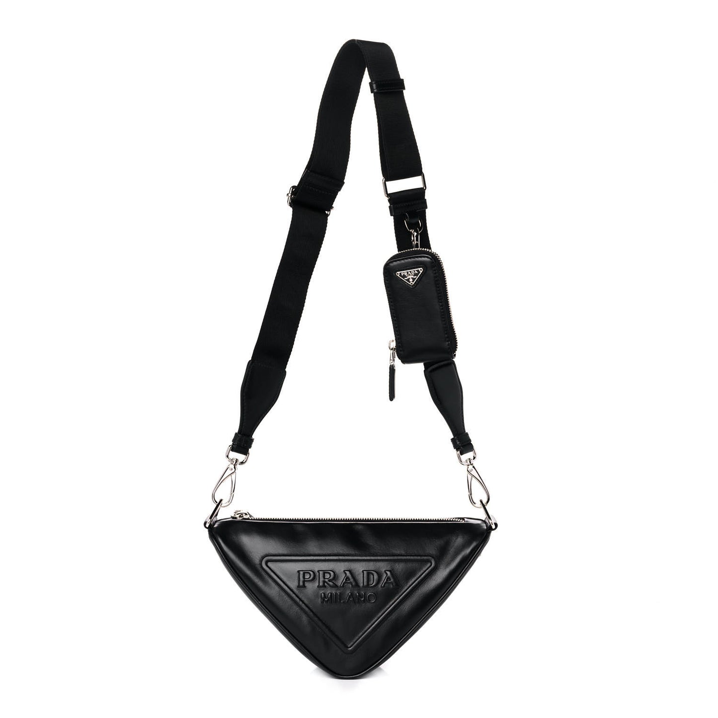 Grace Lux Triangle Shoulder Bag Black