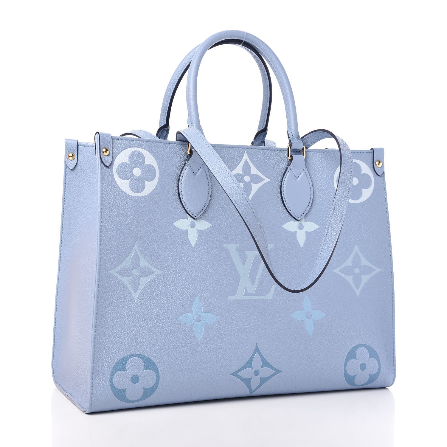 Louis Vuitton Empreinte Monogram Giant By The Pool Onthego MM Summer Blue 3 of 10