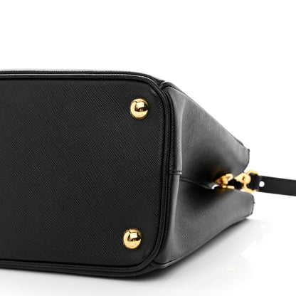 Prada Saffiano Small Galleria Double Zip Tote Black 10 of 10