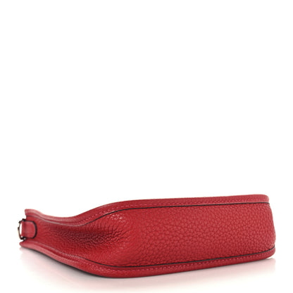 Hermes Taurillon Clemence Amazone Evelyne TPM Rouge Casaque Crevette 4 of 10