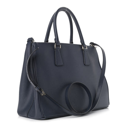 Prada Saffiano Medium Galleria Double Zip Tote Baltico 3 of 10