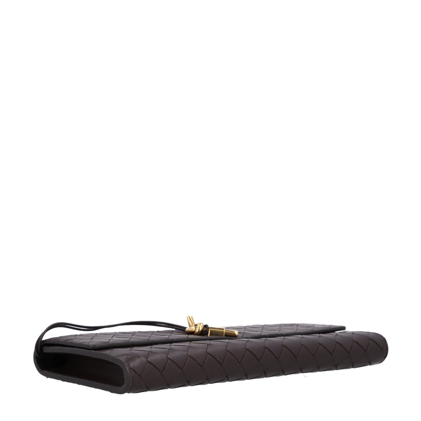 Nappa Intrecciato Long Andiamo Top Handle Clutch Fondant