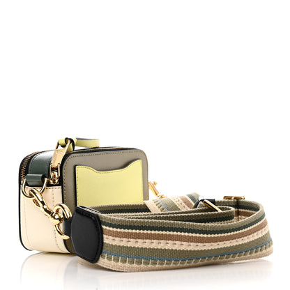 Marc Jacobs Saffiano Small Snapshot Camera Bag Silver Sage Multi 3 of 12