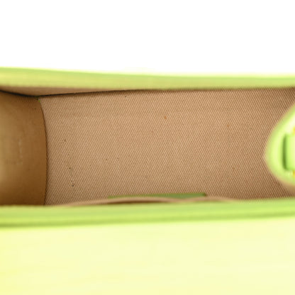 Jacquemus Calfskin Crocodile Embossed Le Chiquito Moyen Light Green 5 of 17