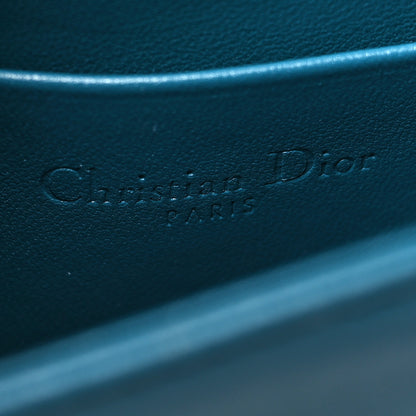 Christian Dior Lambskin Cannage Nano Lady Dior Pouch Deep Ocean 6 of 13