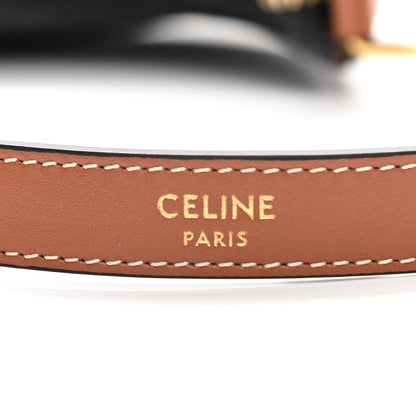 Celine Canvas Calfskin Mini Ava Triomphe Shoulder Bag Tan 6 of 11