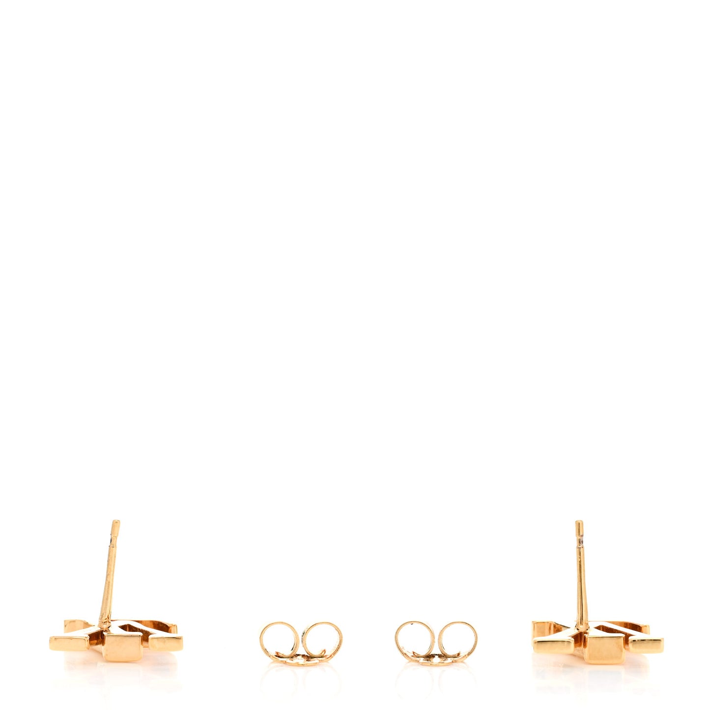 Metal LV Iconic Earrings Gold