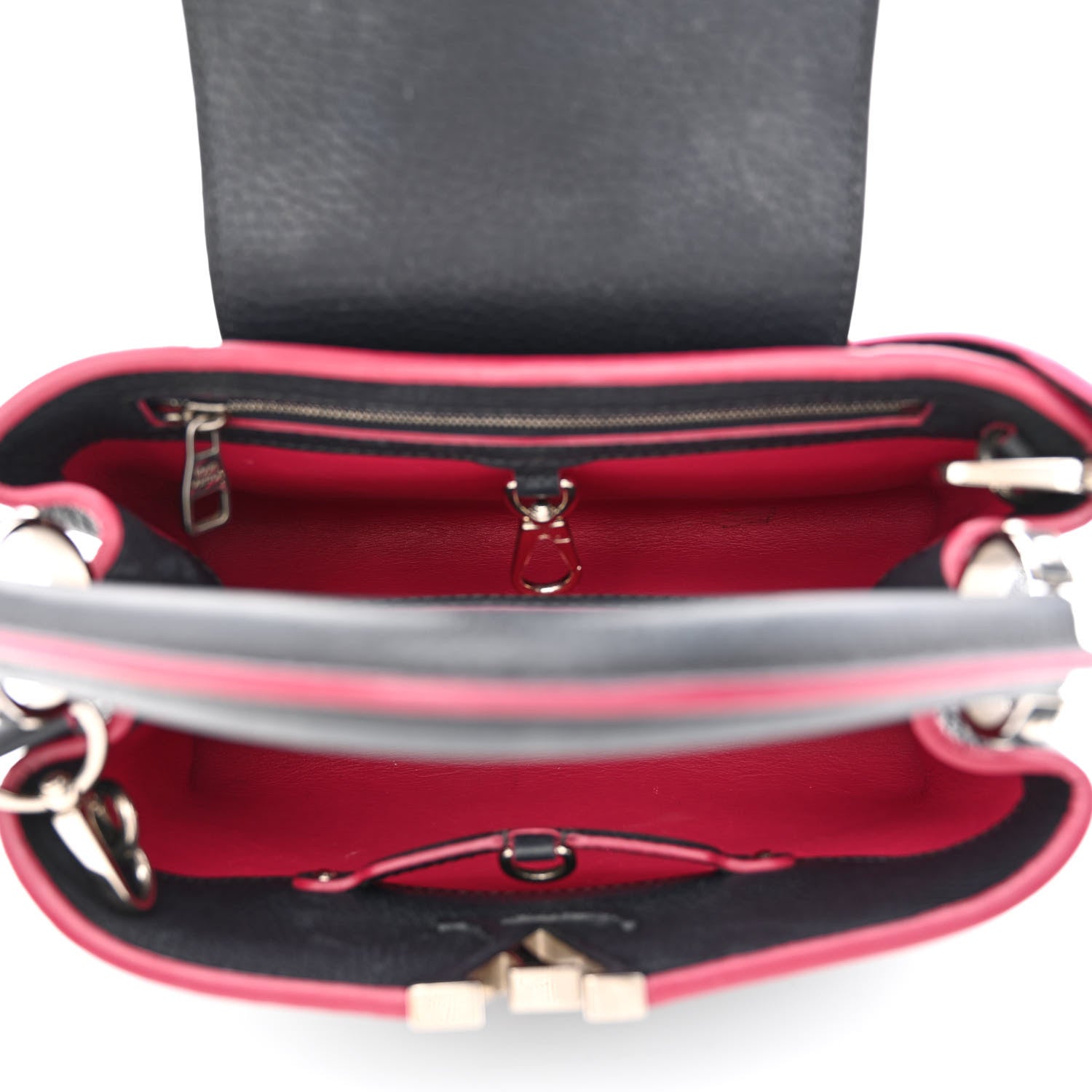 Louis Vuitton Taurillon Capucines BB Cobalt Fuchsia 5 of 11