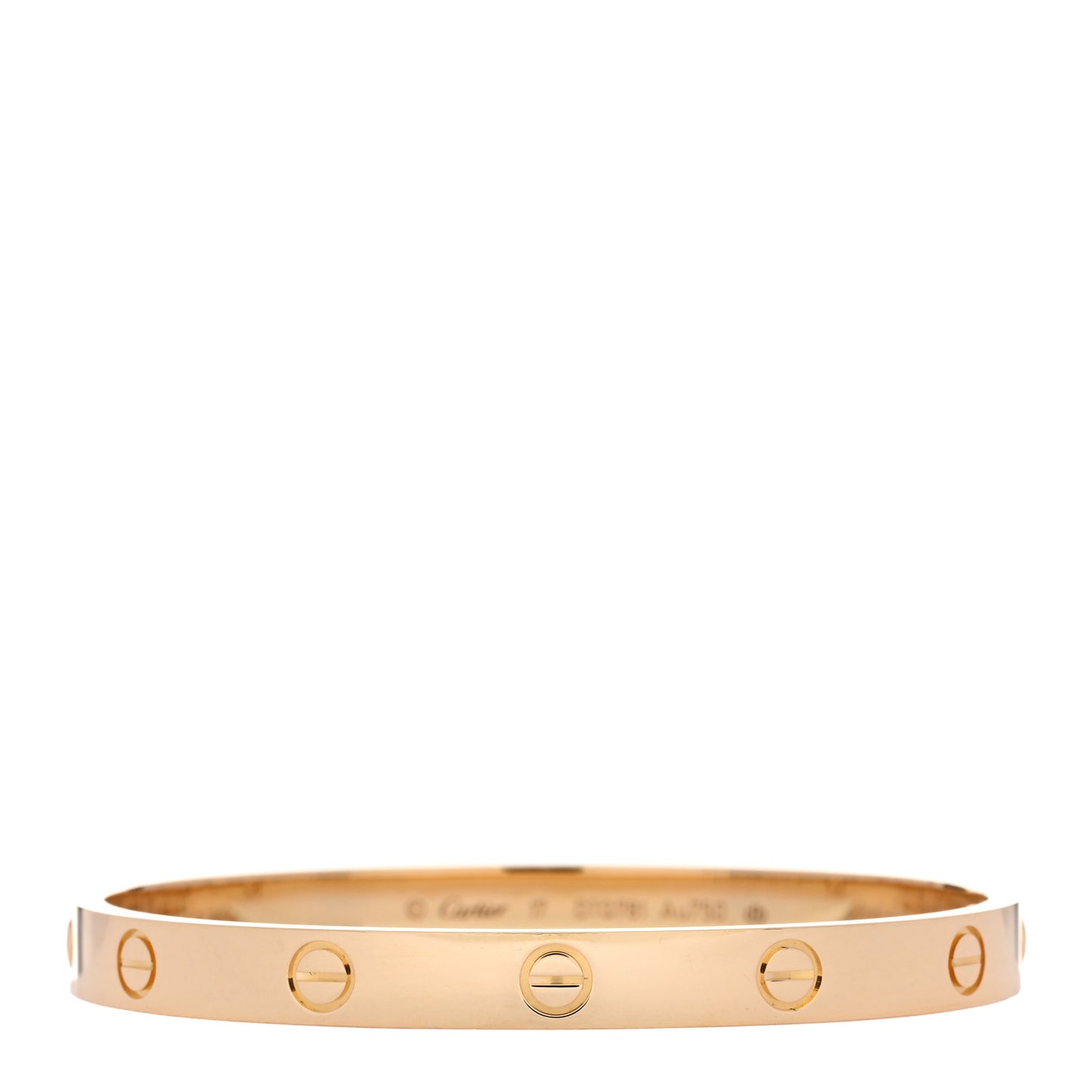 18K Yellow Gold LOVE Bracelet 17