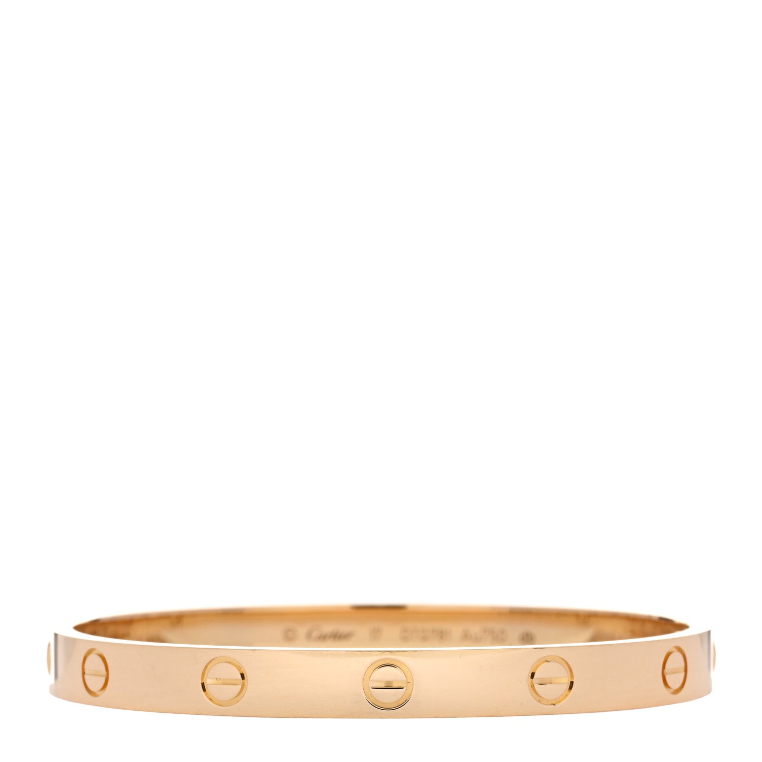 Cartier 18K Yellow Gold LOVE Bracelet 17 1 of 5
