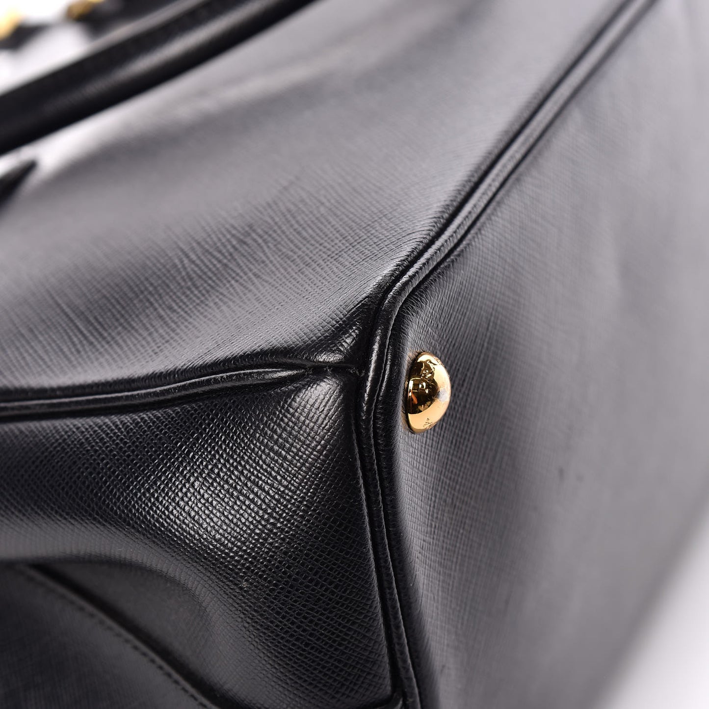 Saffiano Small Galleria Double Zip Tote Black