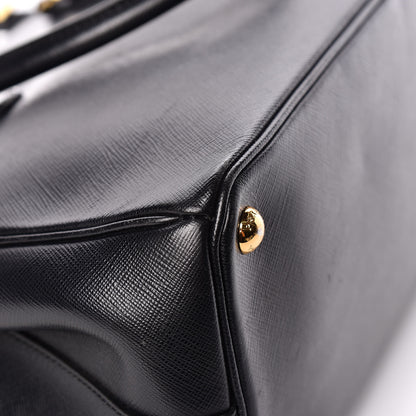 Prada Saffiano Small Galleria Double Zip Tote Black 7 of 20