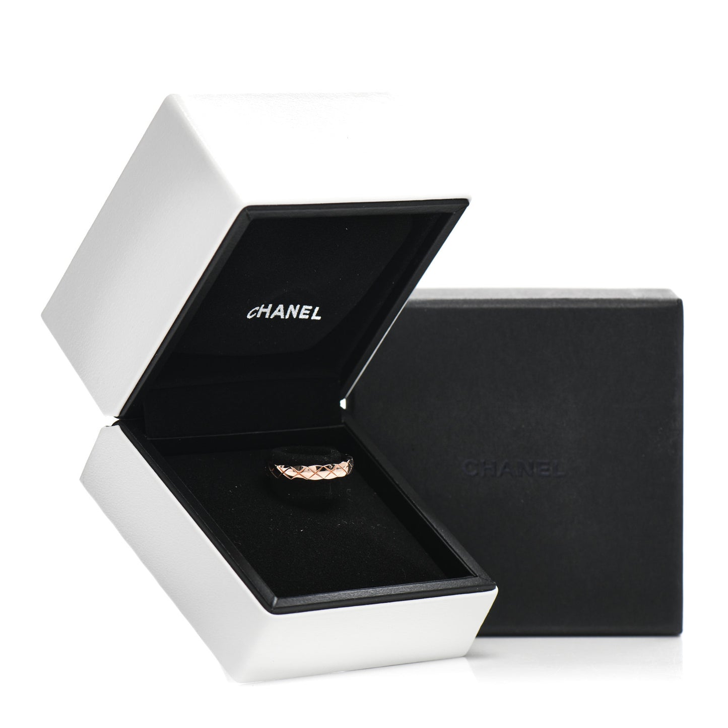 18K Beige Gold Mini Coco Crush Ring 48 4.5