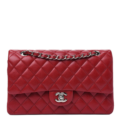 Chanel Caviar Quilted Medium Double Flap Dark Red 1 of 3