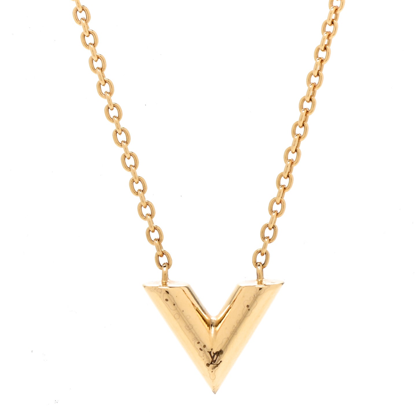 Essential V Necklace Gold