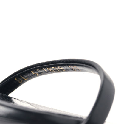 Saint Laurent Calfskin Opyum 85 Sandals 37 Black Silver 8 of 8