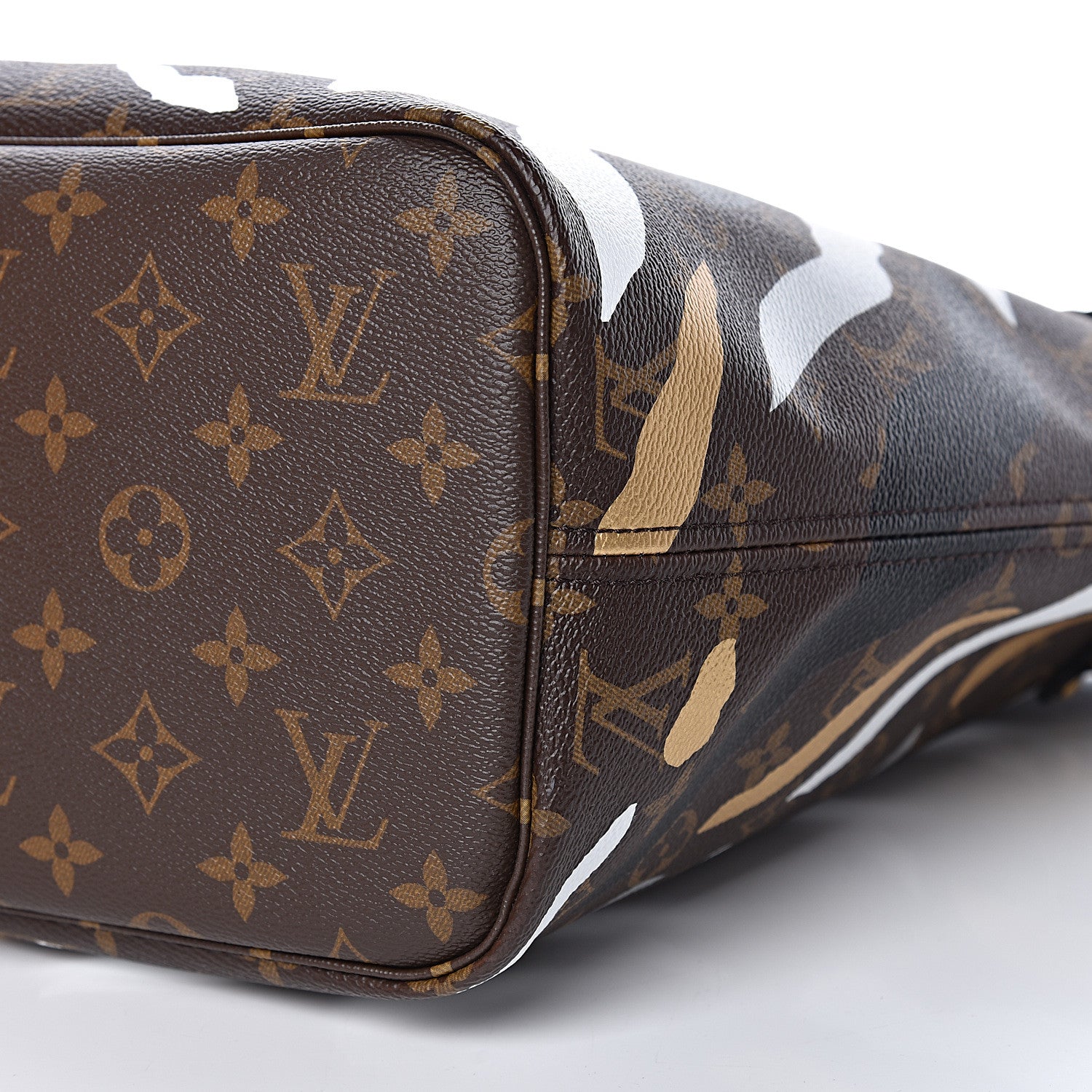 Louis Vuitton X LOL Monogram Neverfull MM Gold Silver 10 of 12