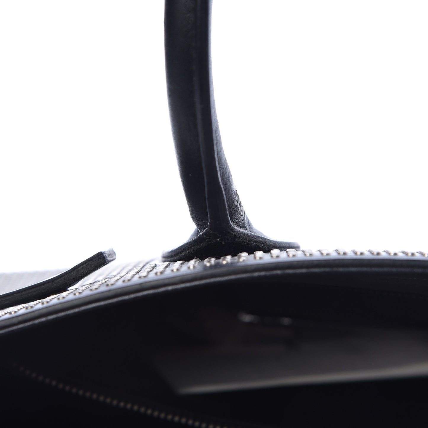 Calfskin Studded Small Sac De Jour Black