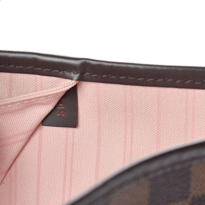 Louis Vuitton Damier Ebene Neo Neverfull MM Rose Ballerine 7 of 13