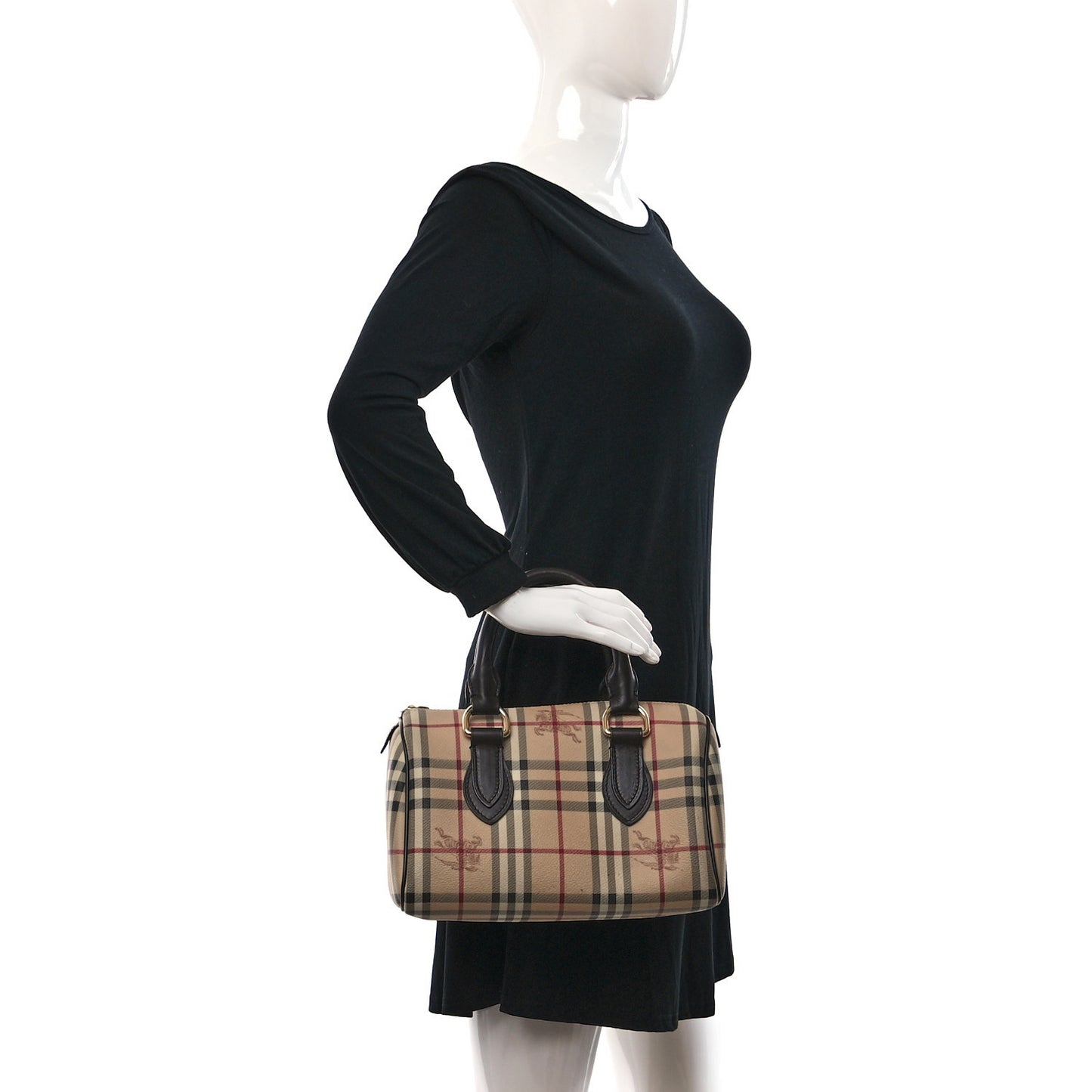Haymarket Check Small Chester Bowling Bag Chocolate