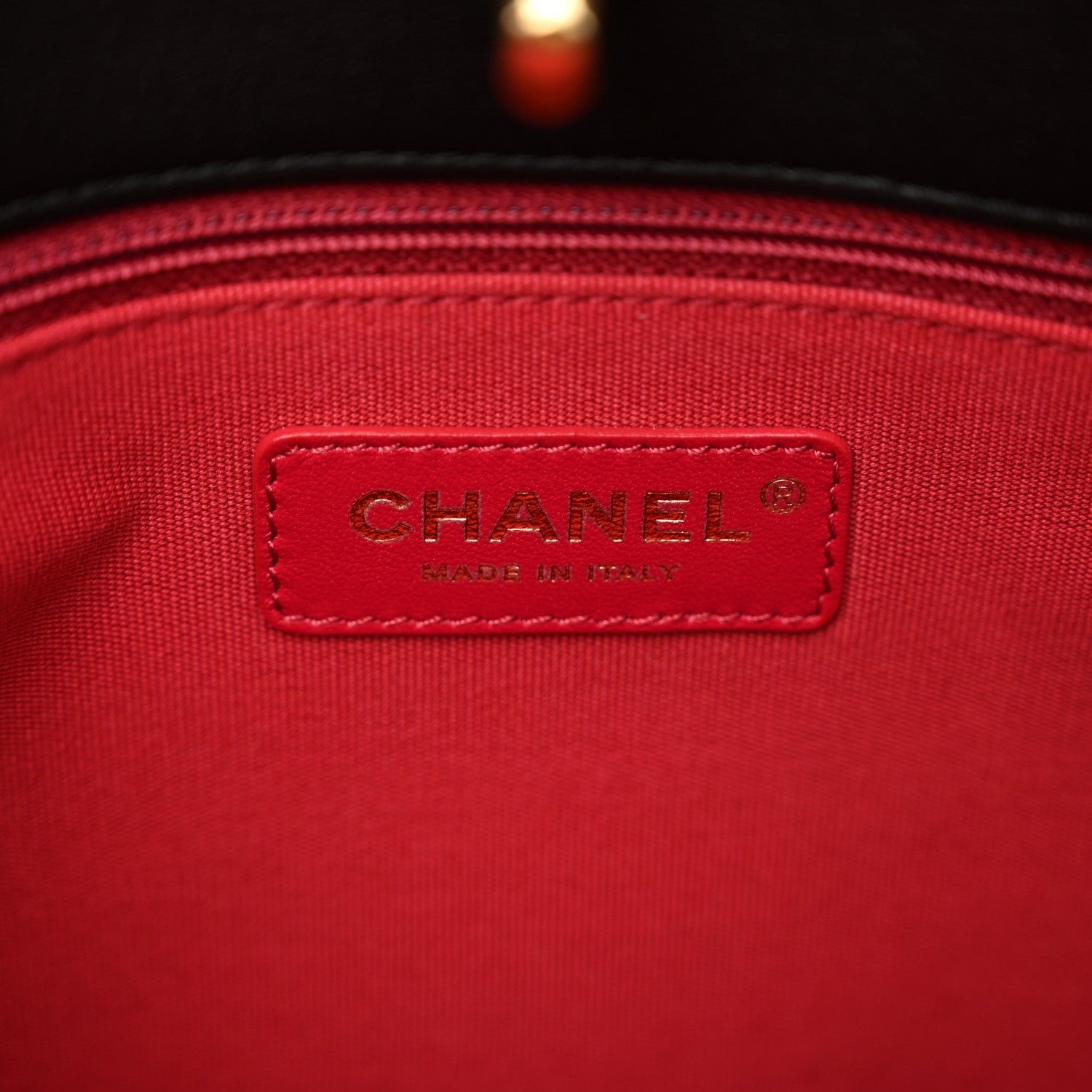 Chanel Calfskin Stitched Small Shopping Tote Black 6 of 10