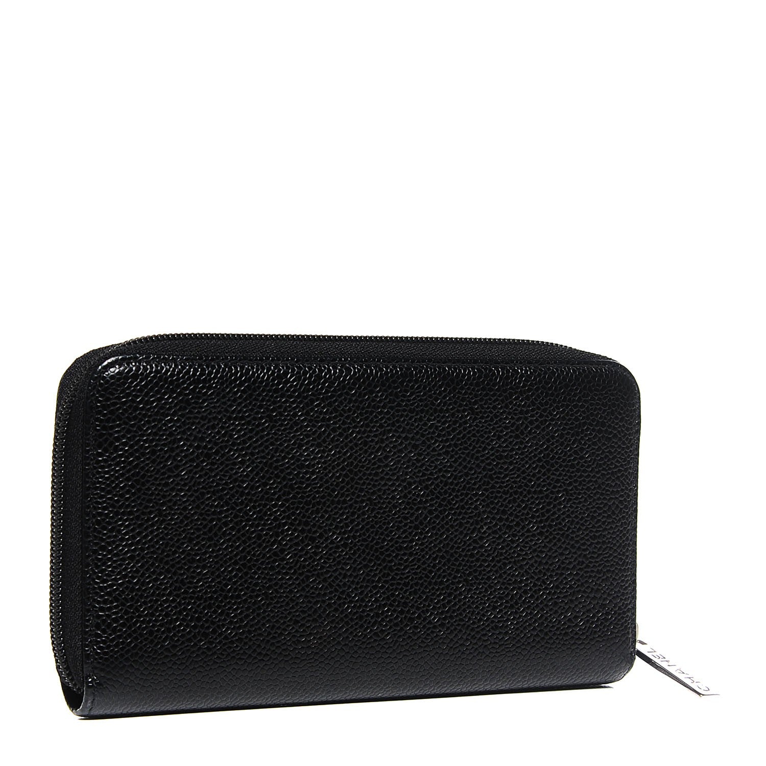 Chanel Caviar Large Timeless CC Zip Around Wallet Black 3 of 8