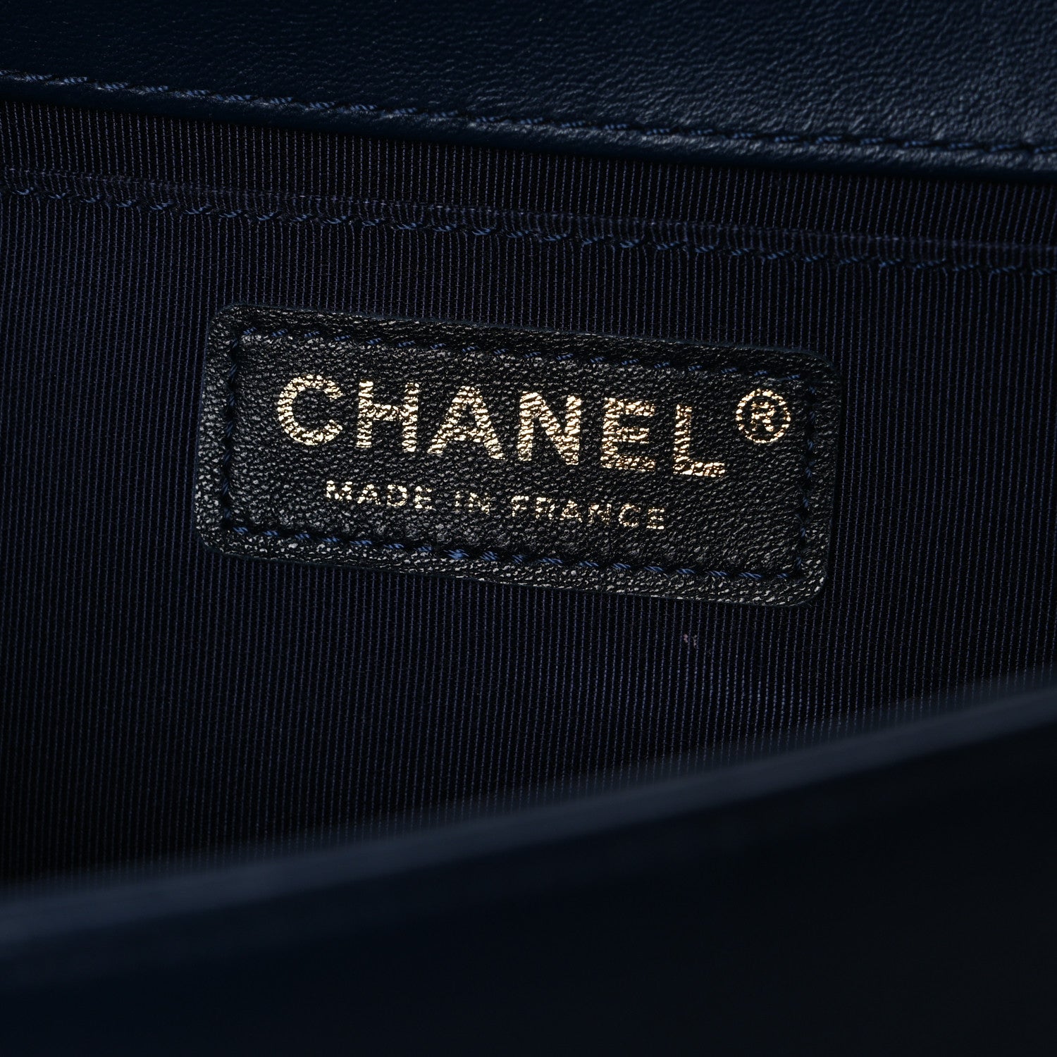 Chanel Lambskin Quilted Medium Boy Flap Dark Navy 6 of 10