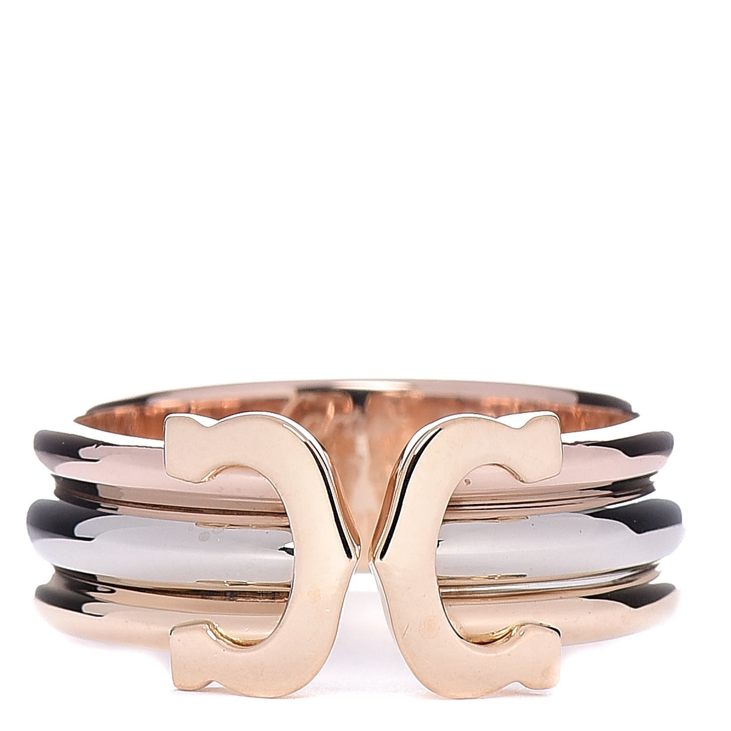 18K Pink Yellow White Gold C De Ring 45 3.25