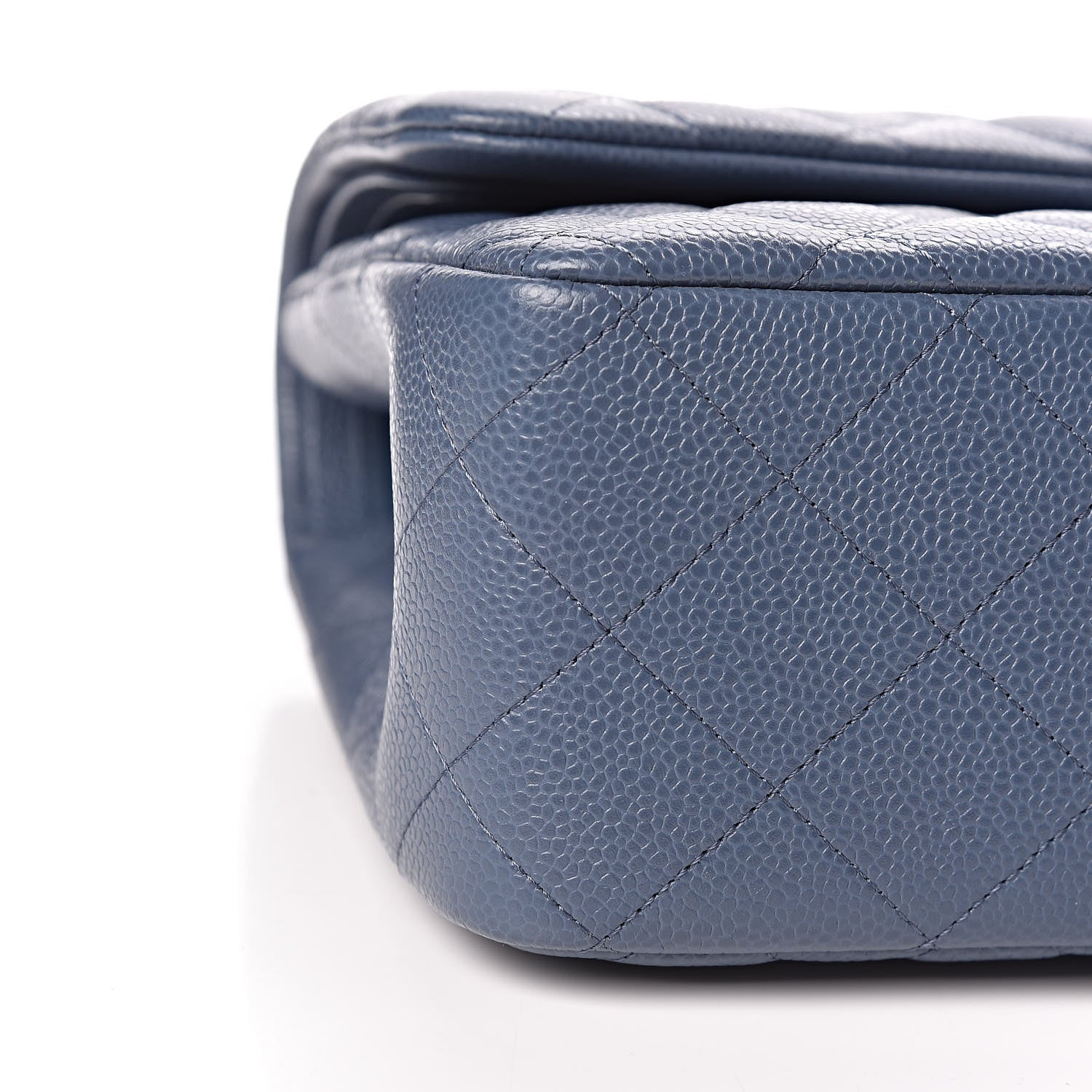 Chanel Caviar Quilted Jumbo Double Flap Light Blue 9 of 11