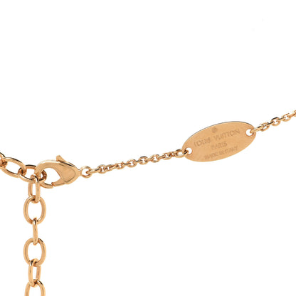 Louis Vuitton Brass Vendome Necklace Gold 5 of 7