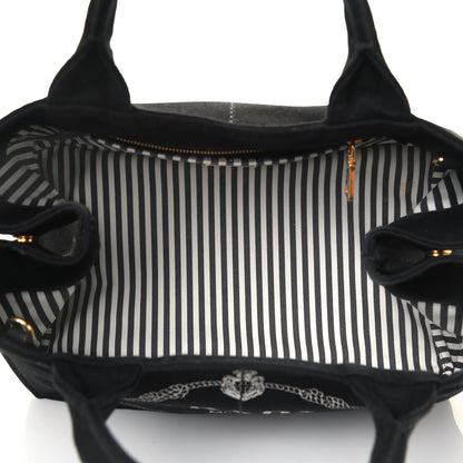 Prada Canapa Logo Tote Black Talco 4 of 4