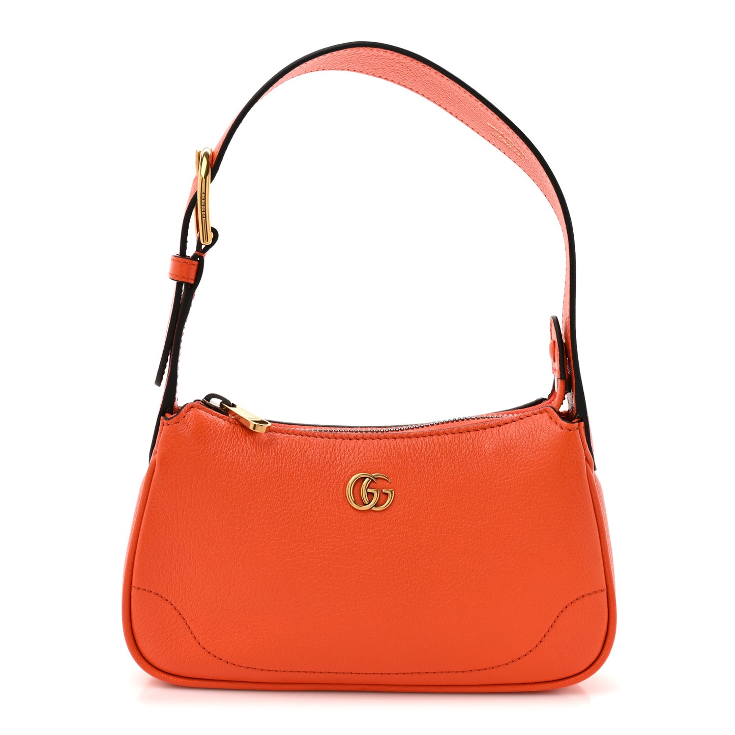 Goatskin Mini Aphrodite Shoulder Bag Orange
