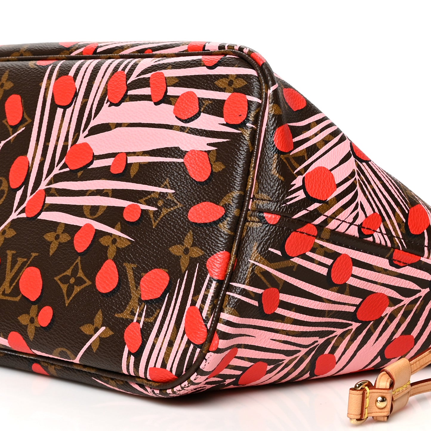 Monogram Jungle Dots Neo Neverfull MM Sugar Pink Poppy