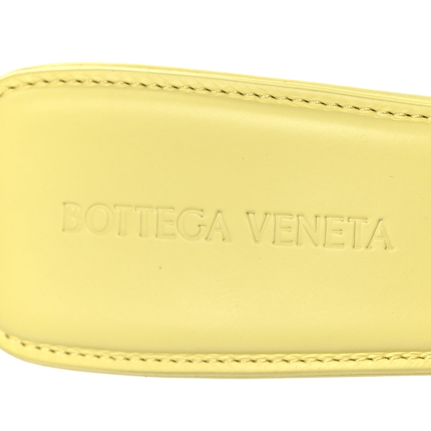 Bottega Veneta Vienna Calfskin The Band Mule Sandals 37.5 Lemonade 6 of 7